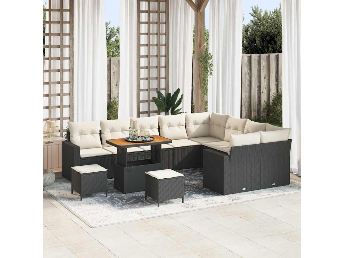 Vidaxl Conjunto De Sofá De Jardim 13 Unid. 10-número De Lugares
