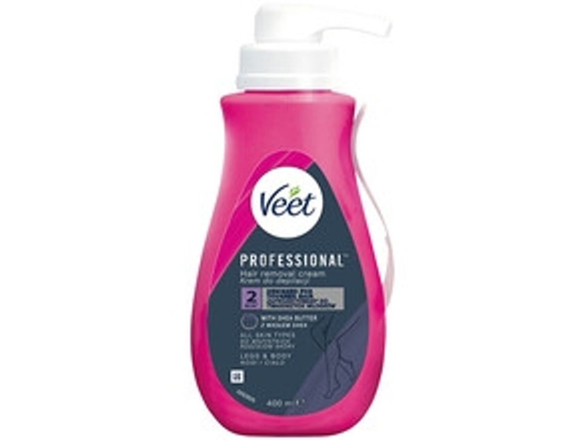 VEET Proffesional Hair Removal Cream Depilační Krém Pro Všechny Typy Pokožky 400Ml