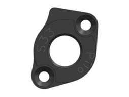 Ponteira Desviador S33 Locknut For D784 Derailleur Hanger Prateadopilo