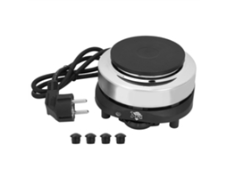 Fogão elétrico portátil de mesa, com placa de aquecimento, 500w, controle de temperatura ajustável | S/MARCA