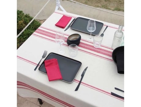 Toalha De Mesa Sud Etoffe Ameixa Lavado Algodão Multicor (250x170cm)