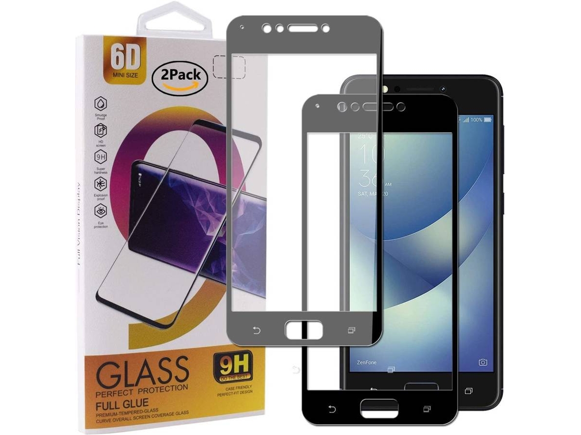 Película Vidro Temperado Asus Zenfone 4 MAX ZC520KL HONGWE. Cobertura Completa Preto