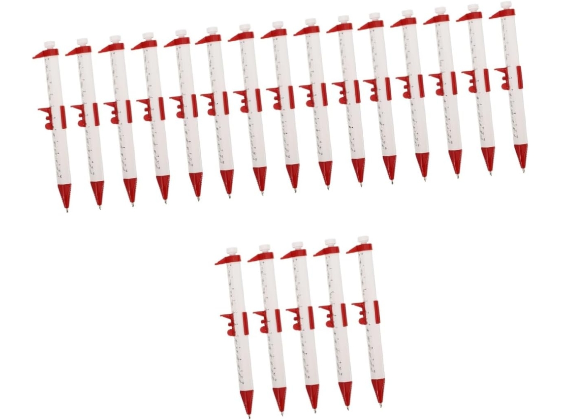 Conjunto De 20 Ferramentas Multifuncionais Para Caneta Esferográfica, Formato De Paquímetro.