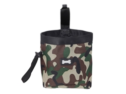 Bolsa De Treinamento Para Pets Camuflada Com Dispensador De Sacos De Coco