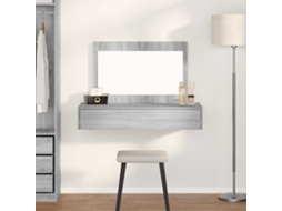 Vidaxl Mesa De Vestir Cinzeto 100 X 40 X 70 Cm Derivados De Madeira