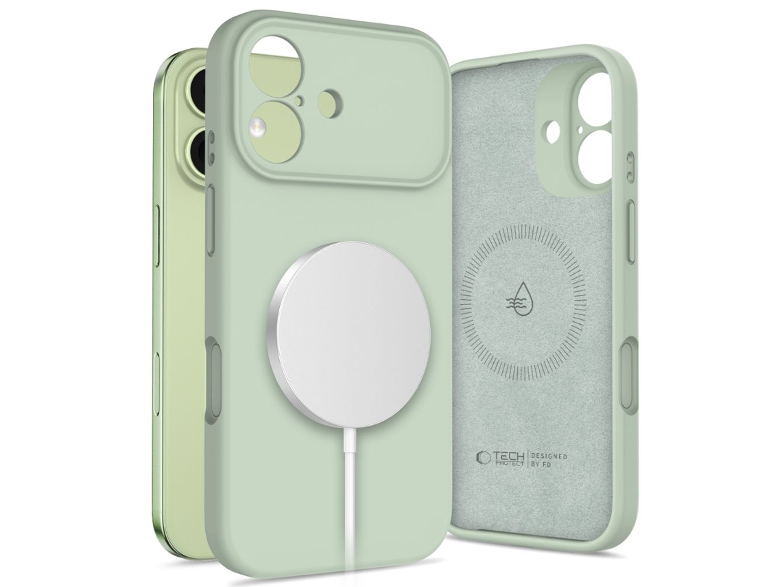 Capa De Silicone Tech-protect Magsafe Para Iphone 17 Com Proteção Magnética.