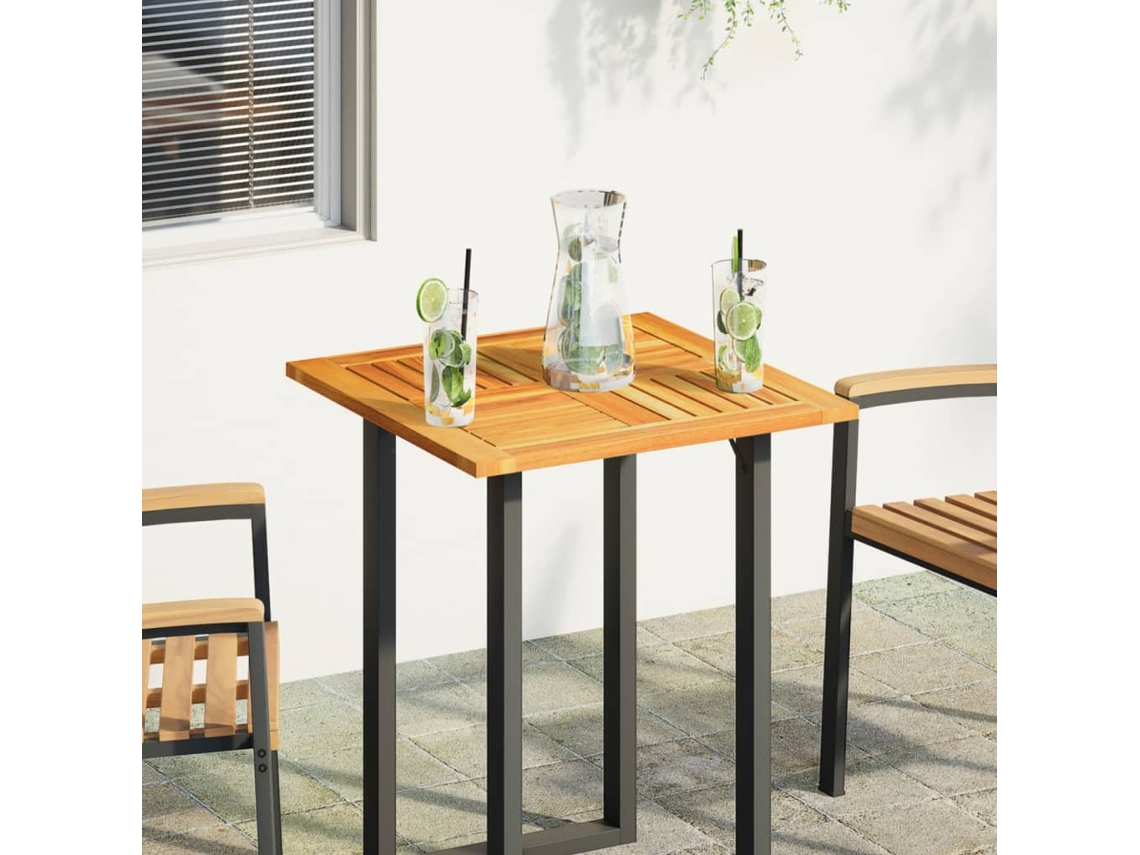 Vidaxl Tampo De Mesa Quadrado 60x60x2 Cm Madeira De Acácia Maciça