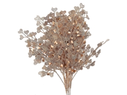 Peças / Tamanho Do Coração Dourado Comprimento Total 65 Cm, 5 Garfos, Parte Da Folha 28 Cm Flor Artificial Dourada De Natal Olysi Shop