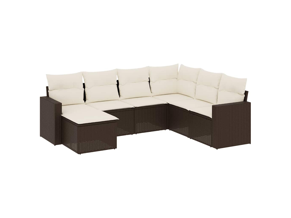 Garden Sofa Set, Garden Sofa Sets Vidaxl Marrom Rattan / Vime (n/a)