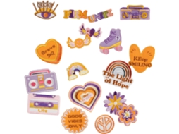 Conjunto de 18 Apliques Bordados SFUSHOS para Costura