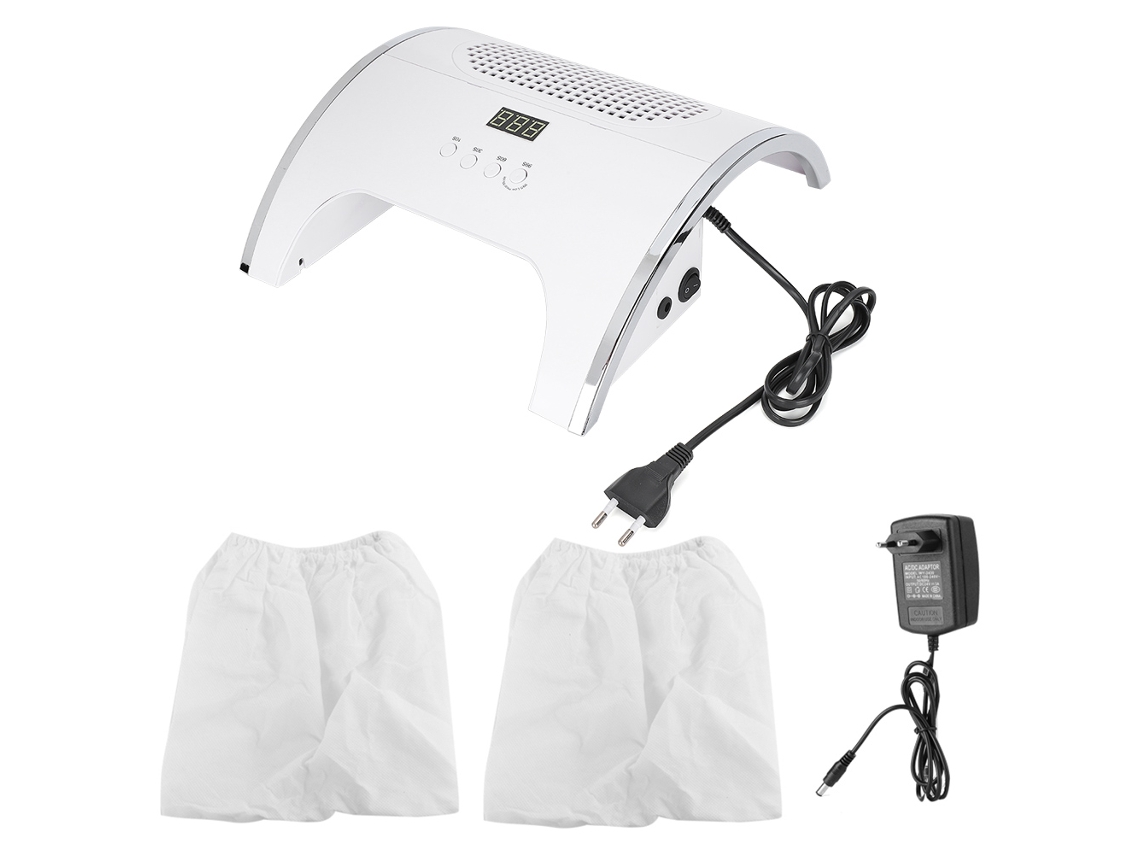 Máquina De Manicure 2 Em 1 Com Sensor Infravermelho, Secador Led, Limpador De Poeira E Polidor De Unhas