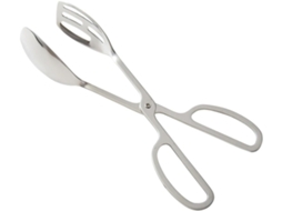 Pinça Para Churrasco Em Aço Inoxidável Prateado, Formato De Tesoura, Superfície Lisa E Brilhante, Utensílio De Cozinha