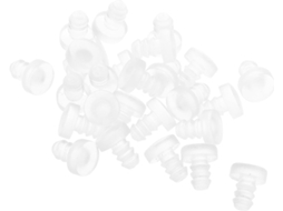 Kallory Conjunto De 50-almofadas Borracha Antiderrapantes Para Móveis Com Furos 5mm, Resistentes Ao Desgaste E A