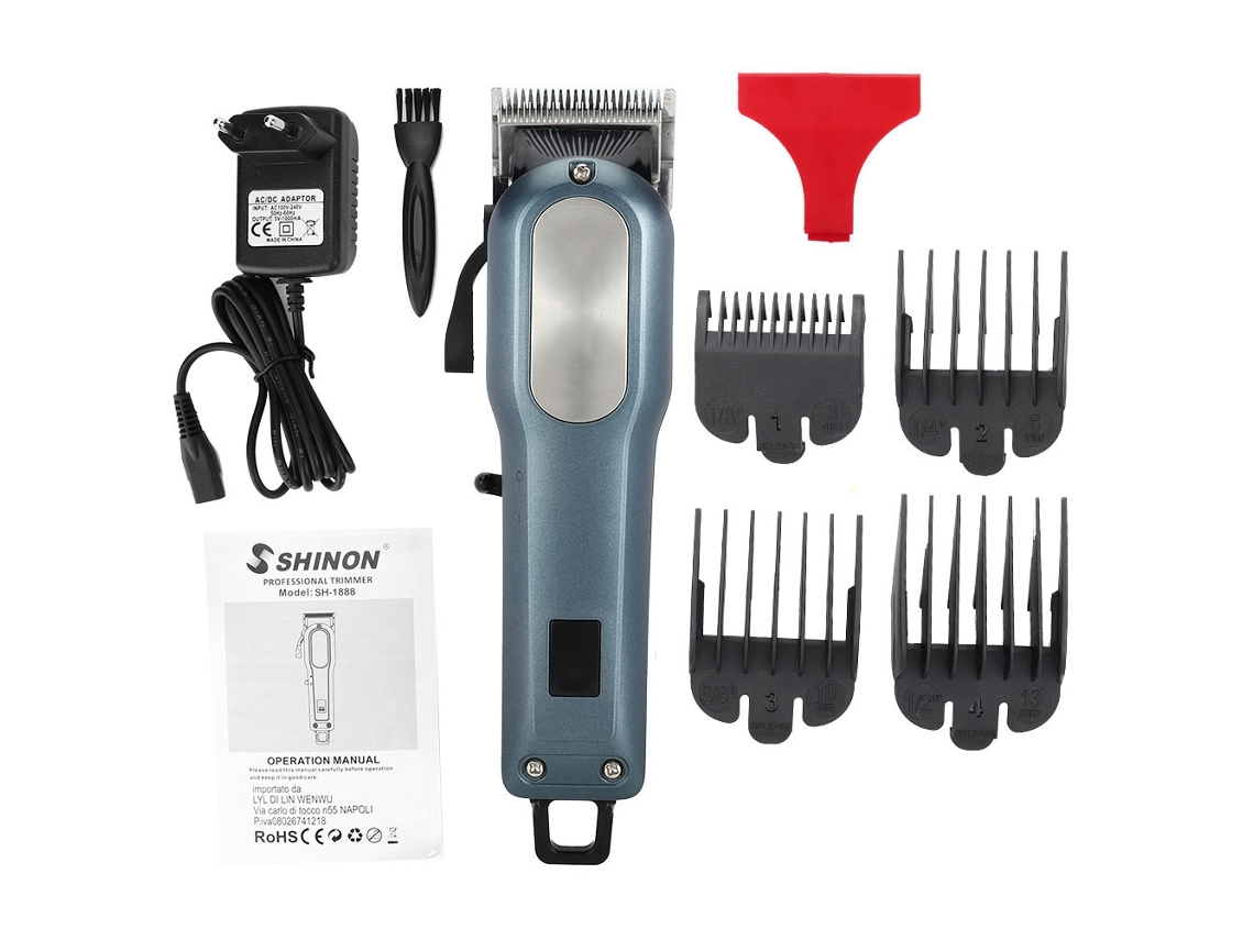 Cortador De Cabelo Elétrico Recarregável Sem Fio Com Display Lcd Para Casa E Profissional