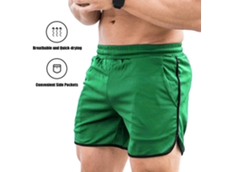 Shorts de Treino Masculino de Secagem Rápida com Bolsos | S/MARCA