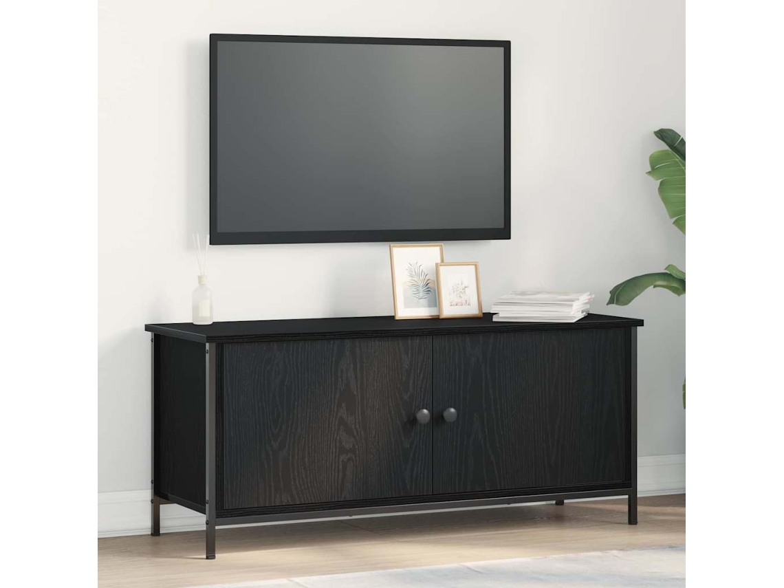 Vidaxl Gabinete Para Tv 100 X 35 X 45 Cm Carvalho Preto