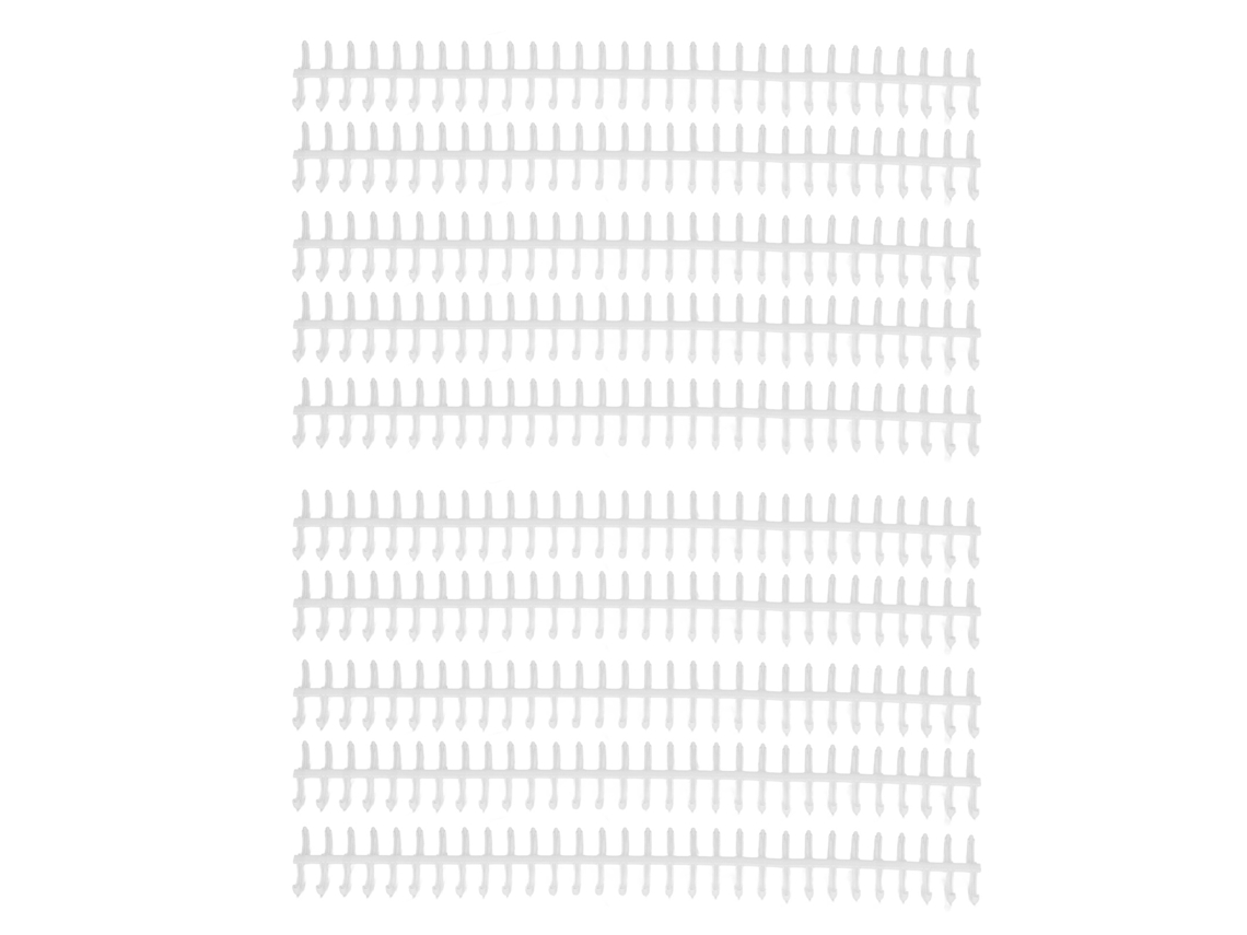 10 Lomos De Encuadernación De Plástico A4 Com 30 Furos, 12 Mm De Diâmetro, Cortáveis, Desmontáveis, Para Escola E Escritório, Cor Branca