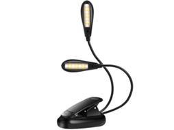 Lâmpada de leitura LED, recarregável 14 Led Book Light, 3 configurações de brilho