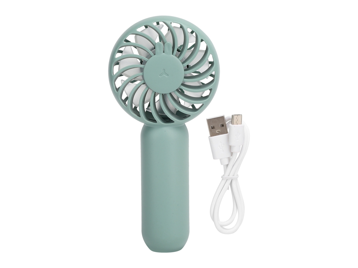 Ventilador Pequeno Portátil Usb, 3 Velocidades, Compacto, Bonito, Bateria Integrada.