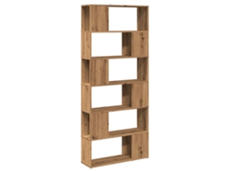 Book Cabinet, Book Cabinets Vidaxl Marrom Madeira Processada (80 X 24 X 186 Cm)