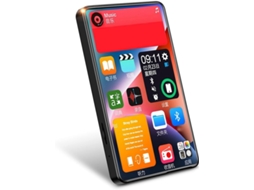 Leitor de MP3/MP4 Bluetooth de 16 GB, tela de 16 polegadas, 16 GB de armazenamento, alto-falante FM, reprodução de 4 músicas e vídeos com rádio.