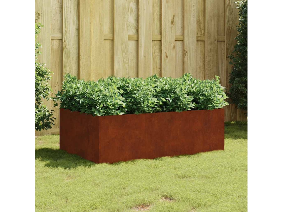 Vidaxl Canteiro Elevado De Jardim 120x80x40 Cm Aço Corten