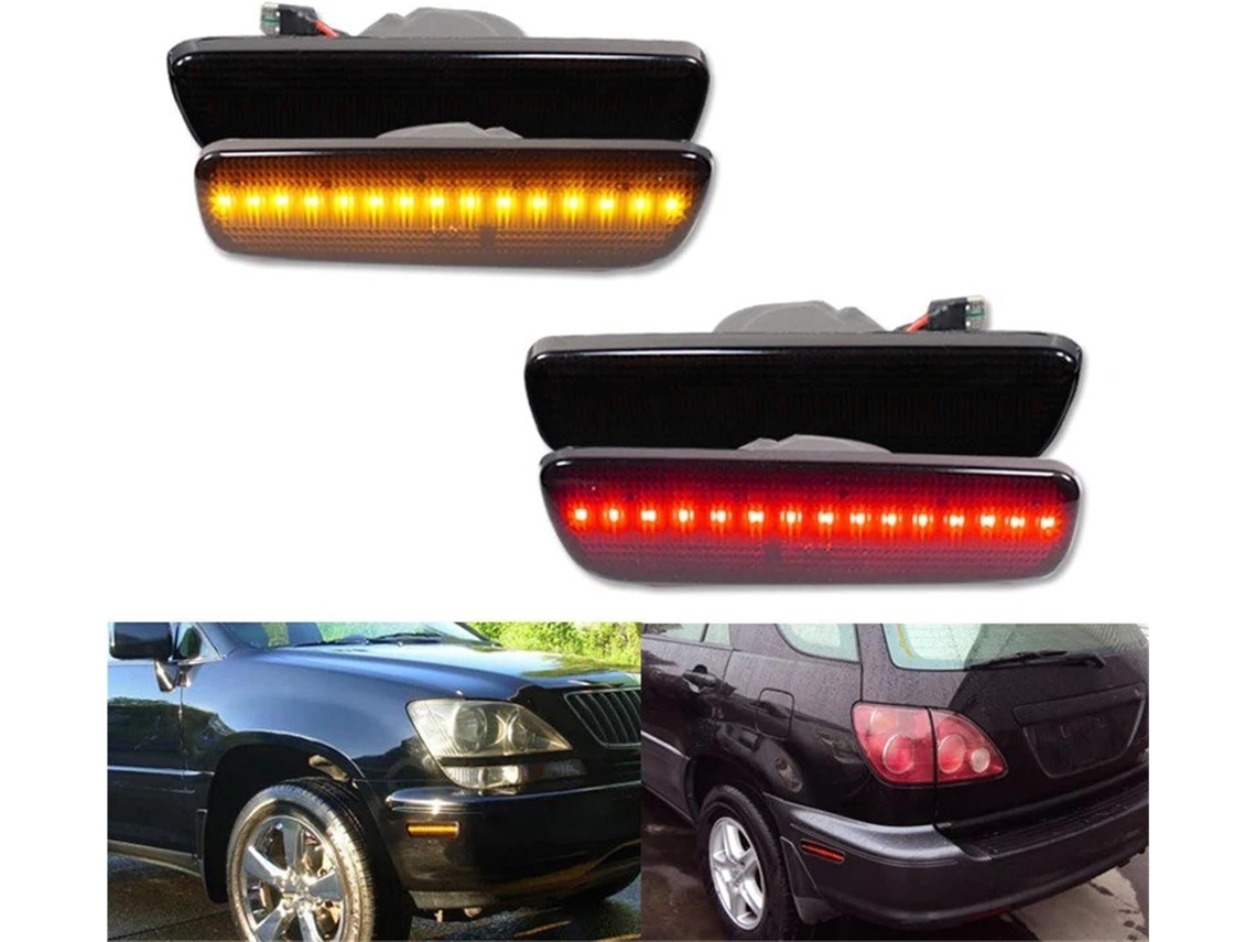 Piscas De Led Para Lexus Rx300 1999 2000 2001 2002 2003, Luzes De Posição Laterais Dianteiras E Traseiras Indicadores
