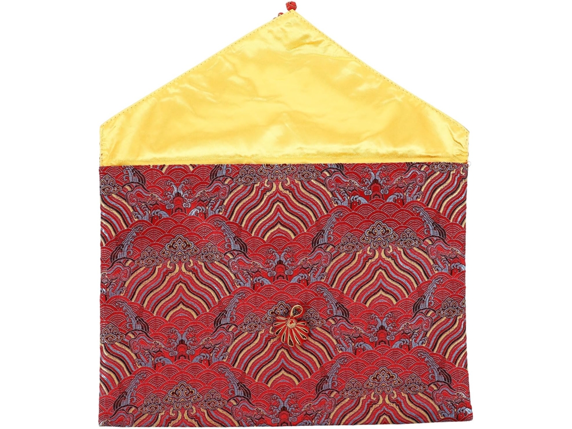 Bolsa para guardar escrituras budistas Homoyoyo, tamanho pequeno, tecido acolchoado protetor, decoração tradicional chinesa.