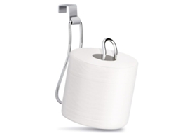 Suporte de papel higiênico LINJOU sobre o tanque, inox, cromado