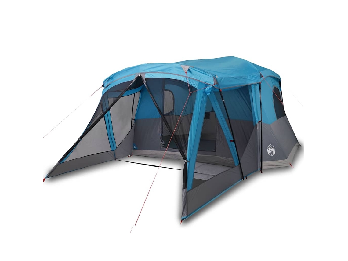 Camping Tent, Camping Tents Vidaxl Azul Poliéster (4 Pessoas)