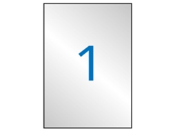 Etiquetas Adesivas Metálicas 100 Folhas APLI (Prata - 210 X 297 mm)