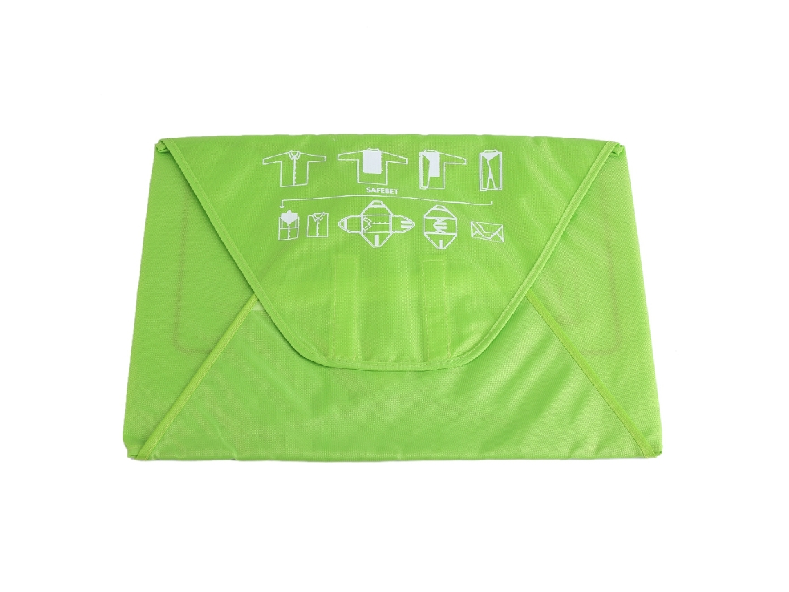 VYLARA Bolsa dobrável de tecido Oxford azul para armazenamento de roupas, calças, camisas e organizador de armário antirrugas.