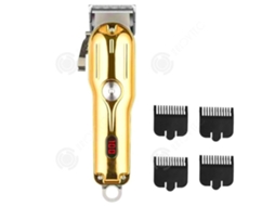 Inn Cortador De Cabelo Conjunto De Sete Peças 90 Minutos De Autonomia Ajuste De Comprimento Com Quatro Velocidades Potência Alta Dourado Innovtec