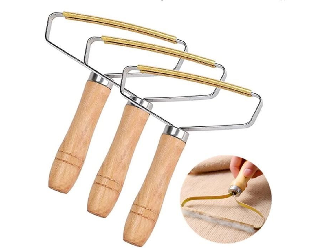 Escova removedora de fiapos manual, barbeador de roupas de pelúcia, removedor de fiapos portátil para casaco tecido, suéter, tapete, cortinas, sofá, 3