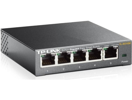 Switch TP-LINK 5P Gigabit E Smart SG105E — 1000Mbps | 5 Portas