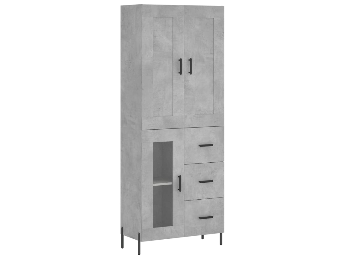 Highboard, Highboards Vidaxl Cinzeto Madeira Processada (n/a)