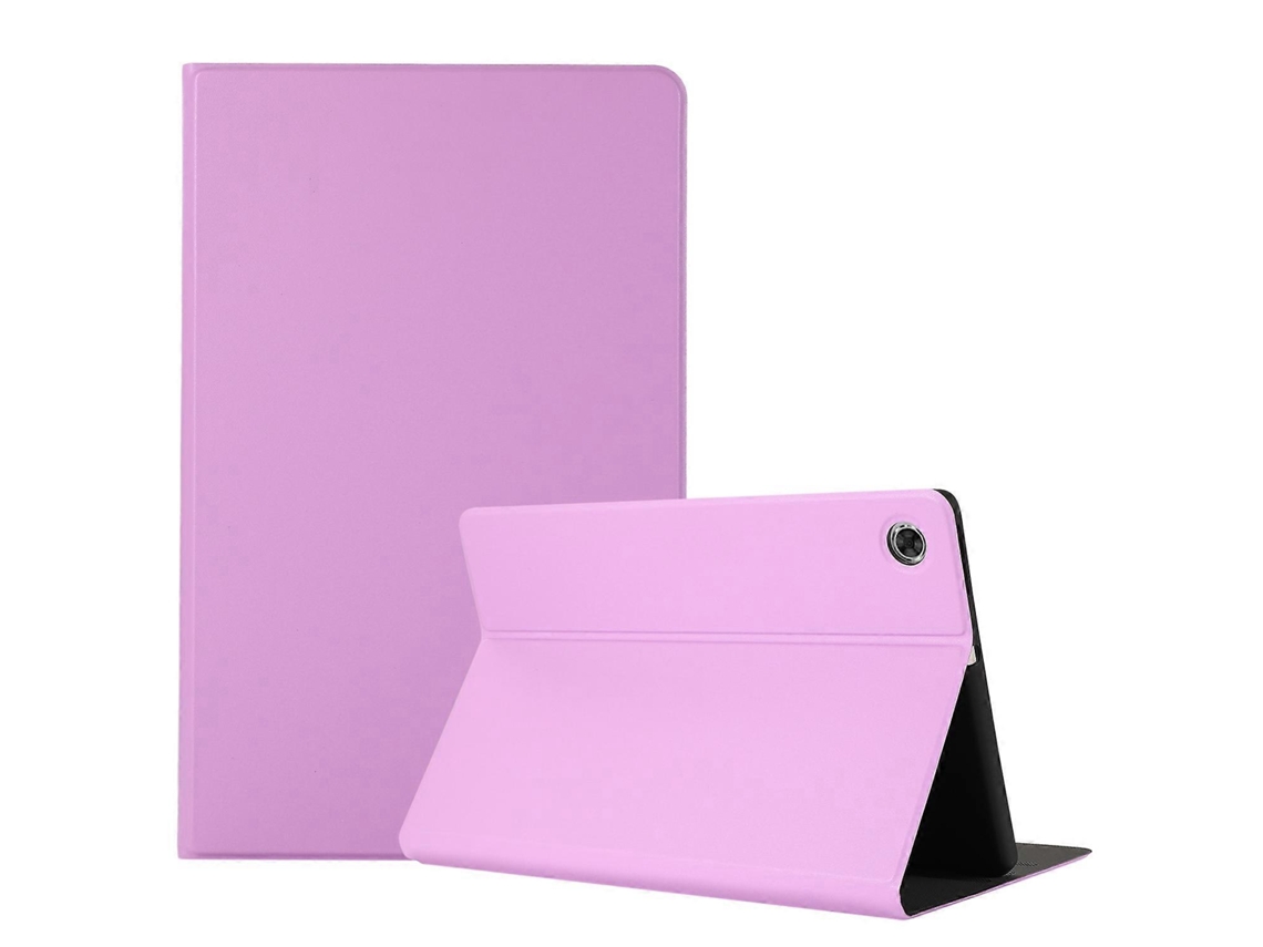 Capa Protetora Horizontal Dobrável Em Tpu Com Textura Artesanal Para Lenovo M10 Plus E Suporte.
