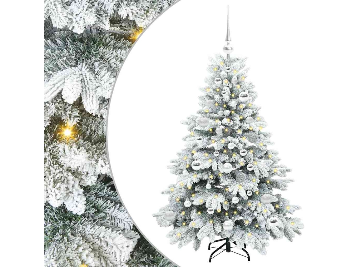 Conjunto 1 Decoração De Natal Vidaxl Branco Plástico (60 X 60 X 120 Cm)