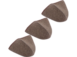 Conjunto De 3 Peças De Touca Para Sauna, Em Feltro De Lã Espessa, Oferece Proteção Completa Para O Cabelo E Pescoço.