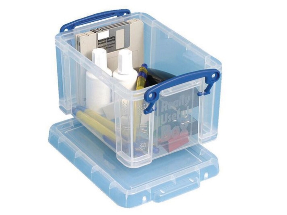 Caixa REALLY USEFUL BOXES 1.6C (Transparente - 13.5x19.5cm - Retangular - 1.6L)