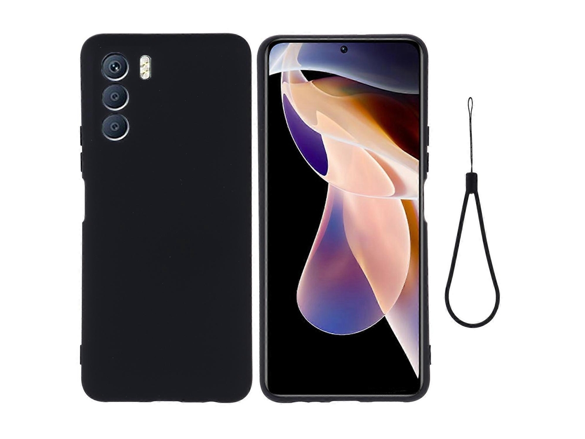 Capa De Celular Infinix Zero 5g 2023 Em Silicone Líquido De Cor Pura, Resistente A Impactos, Modelo X6815c.