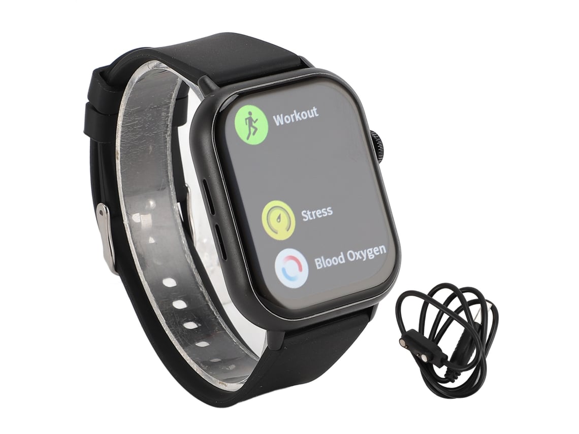 Relógio Inteligente Tela Hd 2.01 Polegadas Chamada Bluetooth Fitness Tracker Resistente À Água