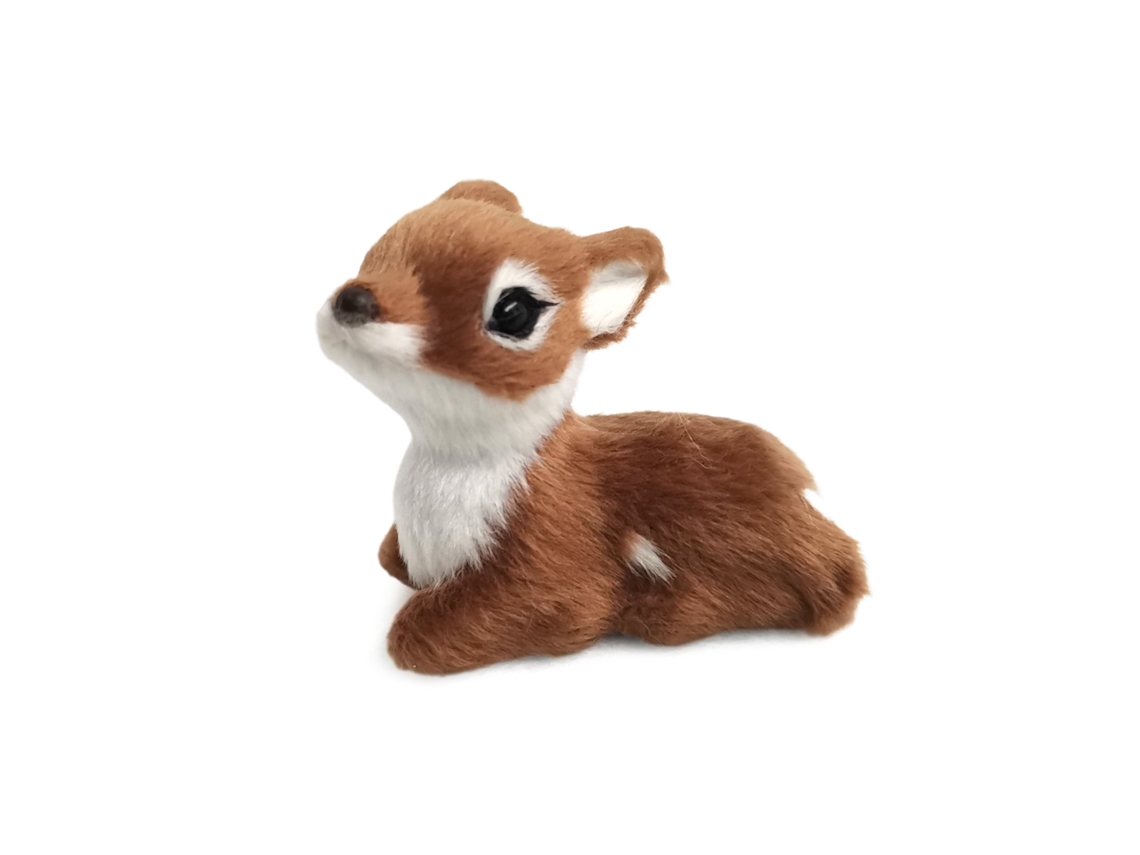 Modelo Animal Veado Pequeno Simulado Decoração Mesa