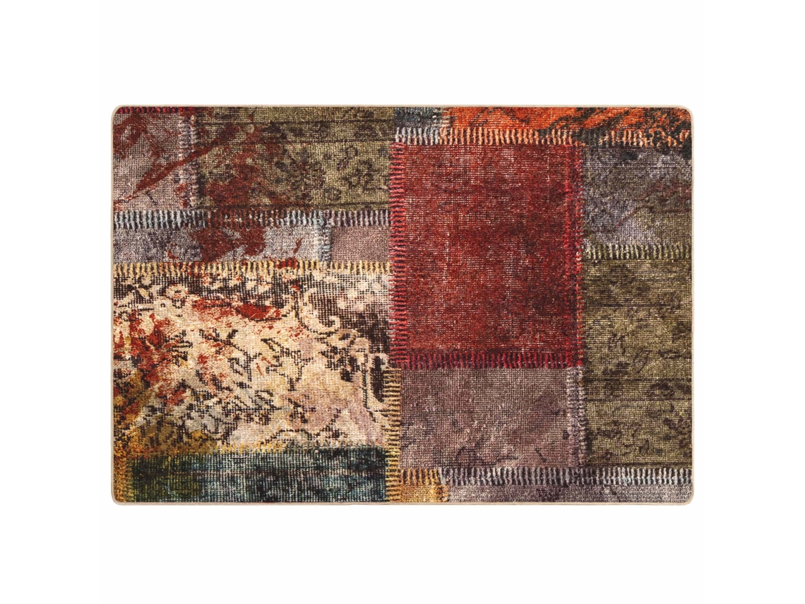 Vidaxl Passadeira Marsa Multicolor 150 X 100 Cm Poliéster E Pvc