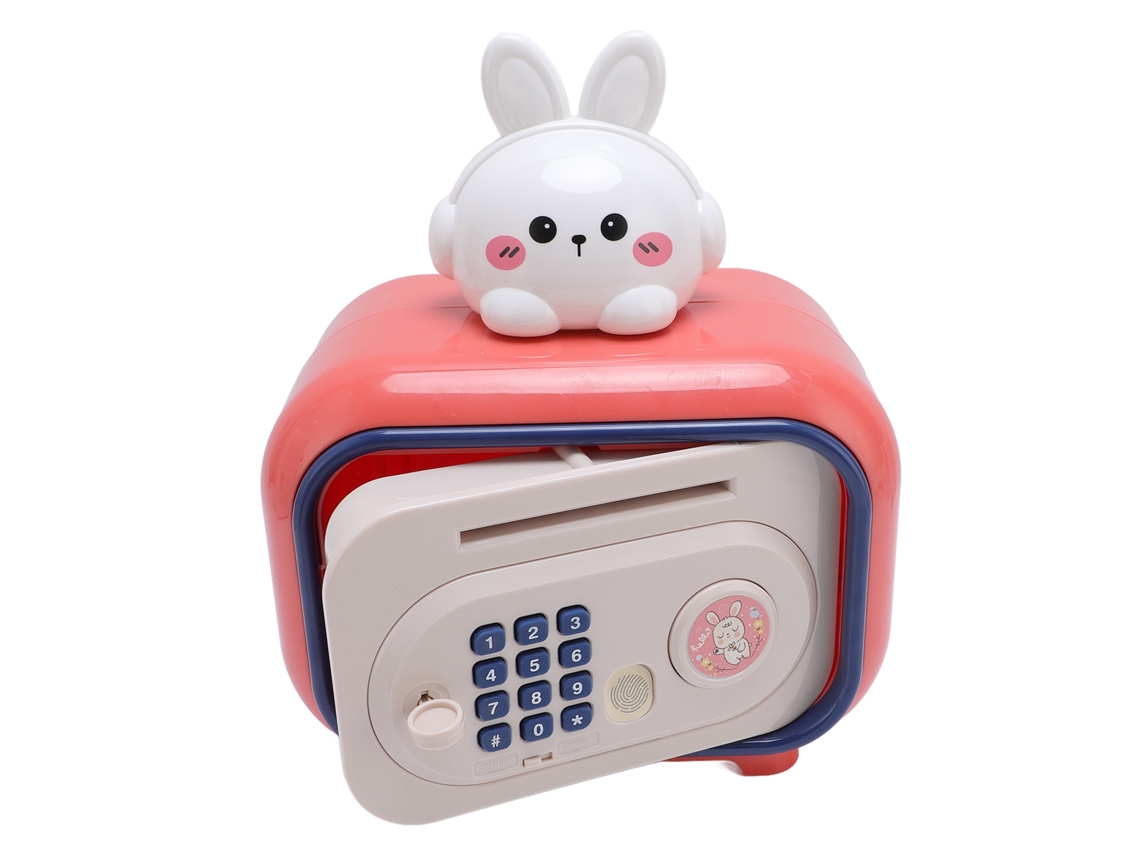 Primerox cofrinho Eletrônico para Crianças com Senha e Impressão Digital com Rolagem Automática de Dinheiro
