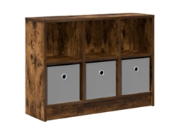 Buffet com gaveta MAISON EXCLUSIVE 73,5x22,5x53,5 cm de Carvalho defumado