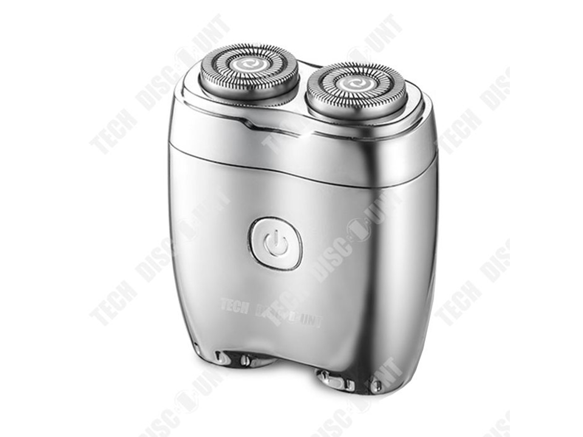 Td® Mini Barbeador Elétrico De Metal Cabeça Magnética Dupla Portátil De Barbear De Corpo Inteiro Navalha Presente Para Meninos Innovtec