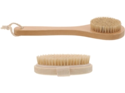 Conjunto De 2 Escovas Esfoliantes Corporais Para Banho E Ducha Limpeza Profunda Uso Diário