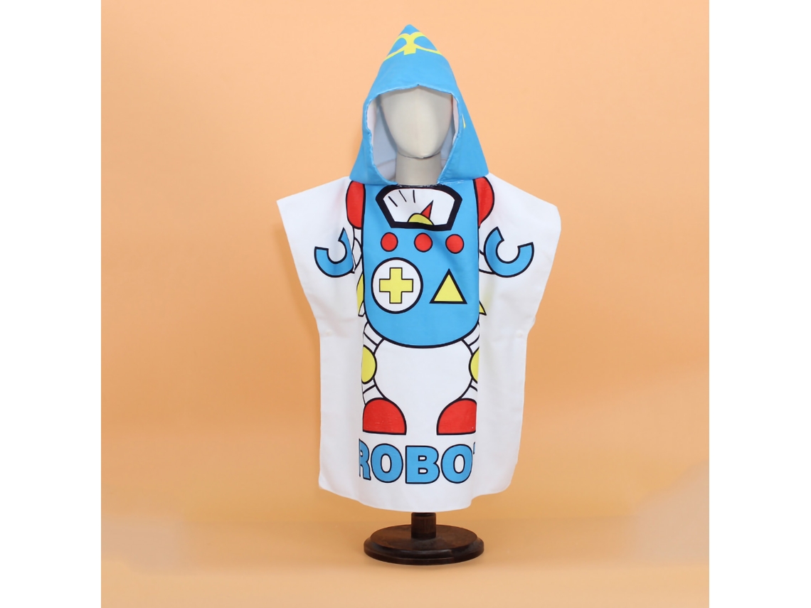 Mali toalha de Banho Infantil com Capuz Fofa Algodão Secagem Rápida 60x120cm Astronauta
