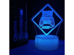 Luminária Noturna Criativa para Decoração de Sala Jogos, Modelo Crack, Base de Carregamento Crack, Carregamento Crack BRILVIBERA